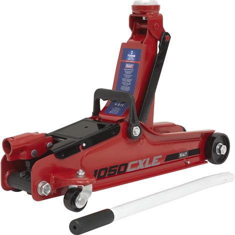 Sealey Trolley Jack 2 Tonne Low Profile Short Chassis 1050CXLE