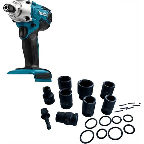 Makita TD127D 18v Li-Ion G-Series Cordless Impact Driver Bare + 9pc Socket Set (1/5)