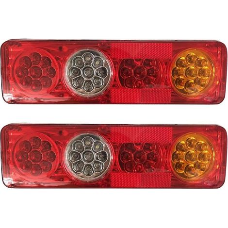 Feu arrière de voiture 2 pièces 12v 36 Led feux arrière 6 fonctions remorque remorque caravane camion lampe arrière (1/5)