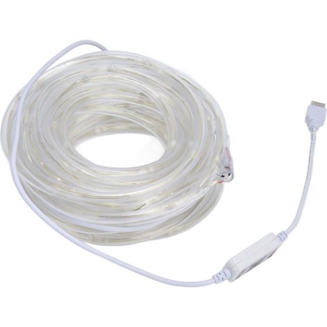 RGBW 100-LED-Lichterkette, USB-betrieben, Musiksynchronisation, App- und Bluetooth-Steuerung, IP45 wasserdicht, ideal für Festivals (1/5)