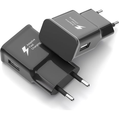 Prise USB Chargeur Rapide Para Samsung, Bloc Adaptateur Secteur Mural (1/5)