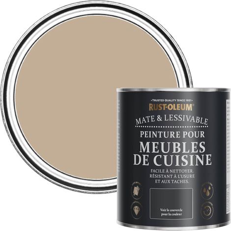 Peinture Brune pour Meubles de Cuisine, Finition Mate - Caramel Salé 750ml (1/5)