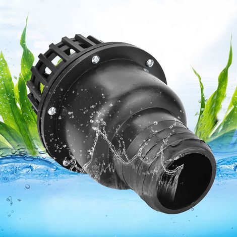 Clapet anti-retour plat en PVC noir pour pompe à eau (2,5 pouces) (1/5)