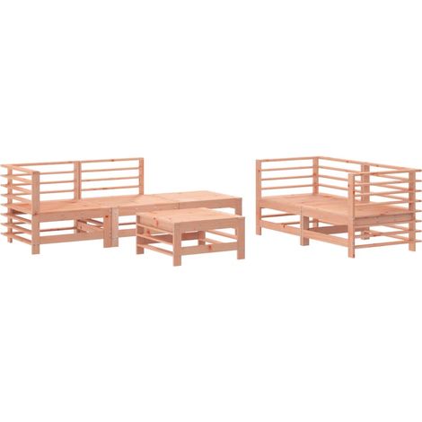 Maison Exclusive - Set Salotto da Giardino 6 pz in Legno Massello di Douglas (1/5)