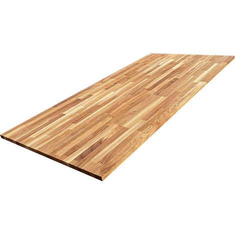 Plateau de Table Chêne Massif Abouté Pré-huilé, L.160 cm x l.80 cm, Ep. 22 mm (1/5)