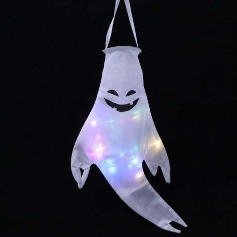 Guirlande lumineuse d'extérieur, Halloween Suspendus Fantôme Décoration Manches à Air d'halloween Esprit Suspendu - Grand 50 pouces (1/4)