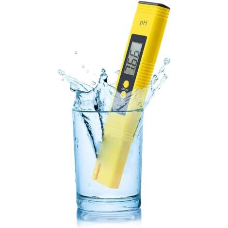 PH-MèTre NuméRique, Testeur De Qualité De L'Eau Atc Avec Une Plage De Mesure Du Ph De 0 à 14,Testeur De Ph à Usage Domestique, Pour L’Eau Potable, L’Eau De Piscine Et L’Eau D’Aquarium