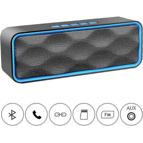Enceinte Bluetooth portable sans fil d'extérieur (rouge) (1/4)