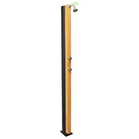Douche de piscine solaire Beige avec rince pieds 30L