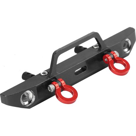 Frontstoßstange aus Aluminiumlegierung für Axial SCX24 1/24 (Art.-Nr. 90081, schwarz) (1/5)