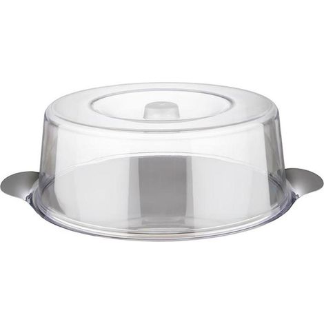 Bandeja de servicio aps acero inoxidable transparente 30 cm