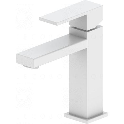 Rubinetto lavabo monocomando Minerva – bianco opaco (1/5)