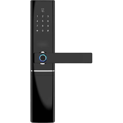 Verrouillage intelligent Serrure intelligente d'empreinte digitale de Bluetooth WiFi étanche, serrure de porte biométrique intelligente électronique Serrure de porte d'entrée sans clé ( Color : A , Si (1/5)