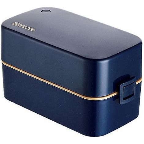 bote Bento 2 Niveaux Avec Sac Djeuner - Couverts, Botes Bento Avec Compartiments Rglables Pour Adultes Et Enfants, Bote Lunch Portable Tanche (1/5)