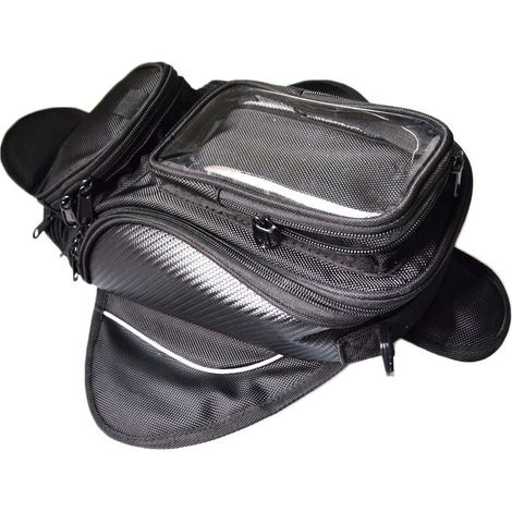 Sacoche de Réservoir de Moto - Sac de Moto Noir Oxford Imperméable - Sac Magnétique Forte Universel pour Honda Yamaha Suzuki Kawasaki Harley,