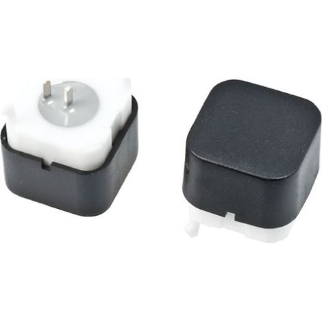 Interrupteur tactile RS PRO, Unipolaire à une direction, 12.4 x 12.4 x 13.6mm avec Couvercle ( Prix pour 1 )