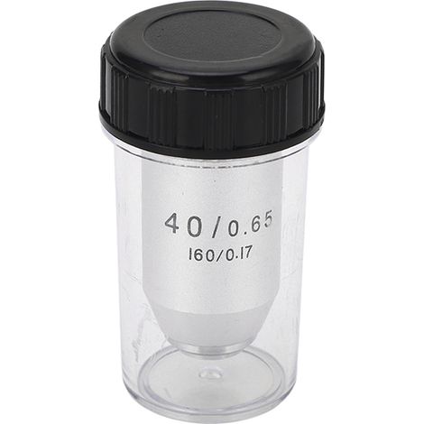 Objectif Microscope 40X Achromatique Taille RMS, Laiton Acier Inoxydable, à Ressort Automatique, Pièce de Rechange (1/5)