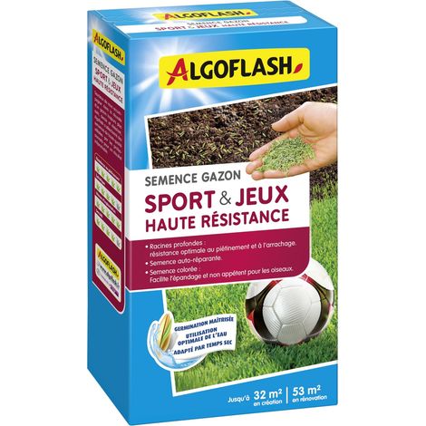 Semences Gazon Sports et Jeux Résistance, 800 g (1/3)