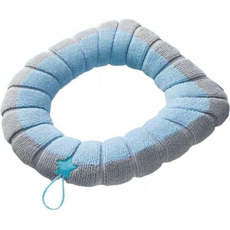 Coussin de siège de toilette épais pour toutes les saisons avec poignée, coussin de toilette tricoté lavable (1/5)