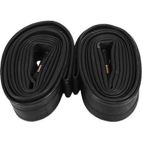 Chambres à air de vélo 700X35C/38C/40C/43C avec valve de style américain, 48 mm, paquet de 2, compatibles avec les vélos de route 700C. (1/5)