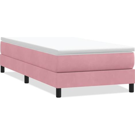Maison Exclusive - Sommier à lattes de lit sans matelas rose 90x210 cm velours