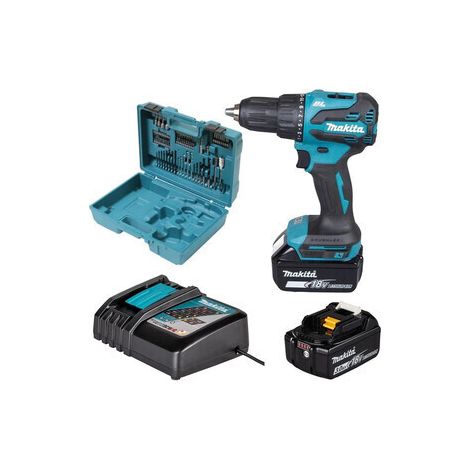 MAKITA TRAPANO C/PERC DHP490RFX3 18V LXT BRUSH + 74 ACC- MAKITA- 1,0 pz