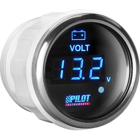 Black Digital Gauge Series, Voltimetro - Ø 2” (52 mm)