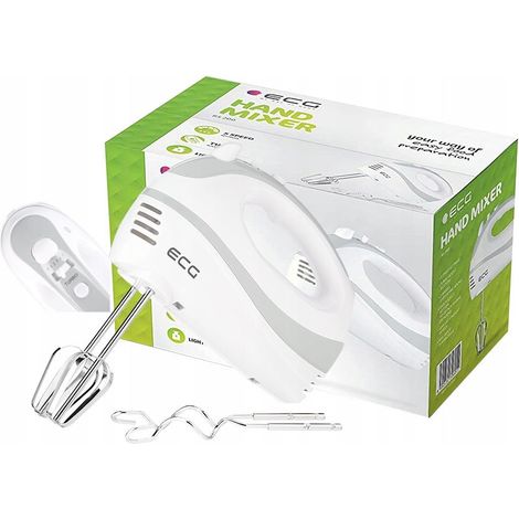 ECG RS 200 Handmixer Weiß 200 W 5 Geschwindigkeiten Turbo