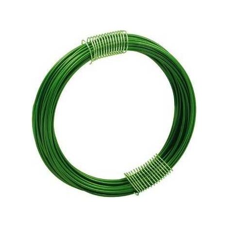 Fil de fer plastifié vert 28 bobines assorties (1/2)