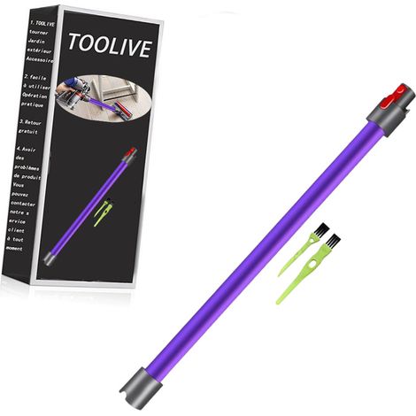 Extension Wand Compatible for Dyson V7 V8 V10 V11 V15, Quick Release Tube Compatible for Dyson Vacuum Cleaners, Extension Rod Accessories Compatible for Dyson, Vacuums Attachment Pipe 73CM (Purple) (1/5)
