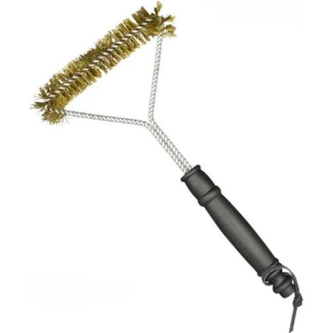 Brosse triangulaire pour le nettoyage des grilles de barbecue et des cheminées Lisa