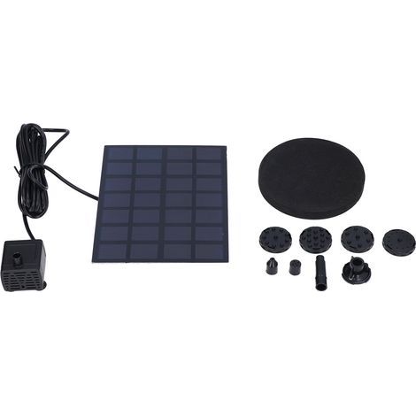 Multifunktionaler, schwimmender Solarbrunnen für Vogeltränken, Teiche, Pools und Aquarien, 7 V 2,5 W (1/5)