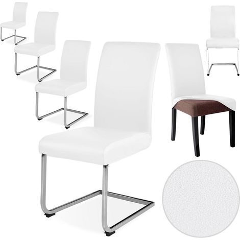 Stuhlhussen 6er Set Kunstleder wasserdicht für Esszimmerstühle ohne Armlehnen (1/5)