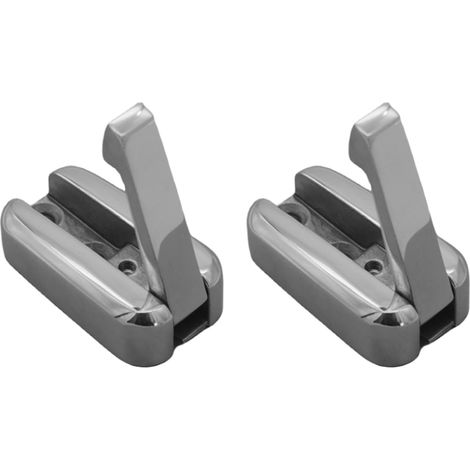 2X Ressort en Acier Inoxydable Pliant de Qualité Marine Chargé Chapeau Patère Patère Pliable Miroir pour Bateaux Yachts (1/5)