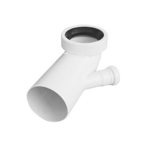 CURVA BIANCA WC ATTACCO BICCHIERE SX VALSIR Diam. 110 / 50 VALSIR