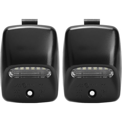 Paire de feux de plaque LED 18 LED compatible Toyota Tacoma 2005-2015 et Tundra 2000-2013 12V noir éclairage blanc 3W (1/5)