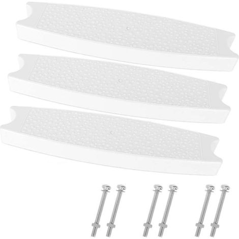 Lot de 3 marches d'échelle universelles pour piscine, marches de rechange pour échelle de piscine, en acier inoxydable (1/4)