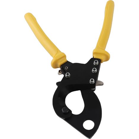 Coupe-câble en acier à haute teneur en carbone, cisailles à cliquet, poignée en plastique PC, outil de coupe LK-240 (1/5)