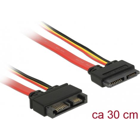 Cable Slim SATA Macho-hembra 0.30 mts