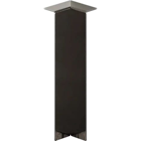 Coin intérieur FCLI pour socle en acier FC 8cm x 2cm x 1cm - noir poli (1/5)