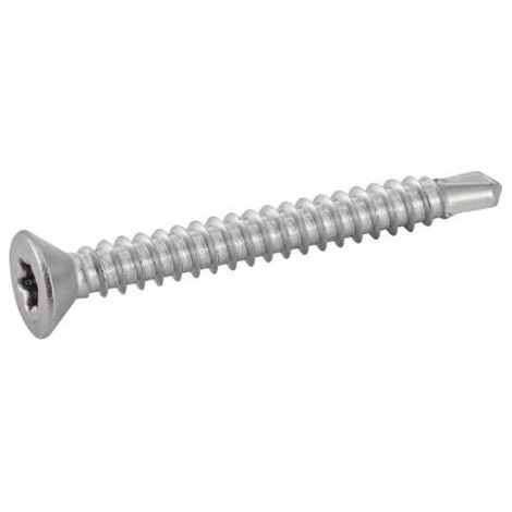 Vis autoperceuse inox A2 4.8x38mm tête fraisée TORX – Boîte de 200 pièces – Pour bois dur et teck – Vissage rapide en série (1/5)