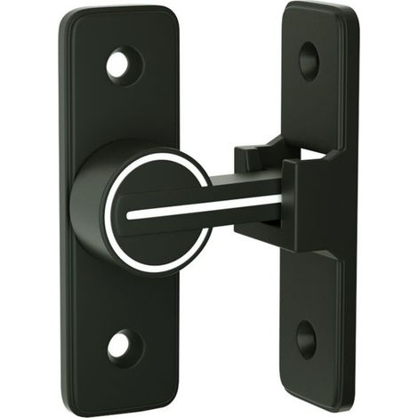 Verrou Serrure de Fermeture Porte Interieure Coulissante de Lumineux, \u200b90° Loquet de Crochet a Porte Bascule, Boulon de Verrouillage de Boucle Moraillon Antivol, pour Porte, Fenêtre (90 Degrés) (1/5)