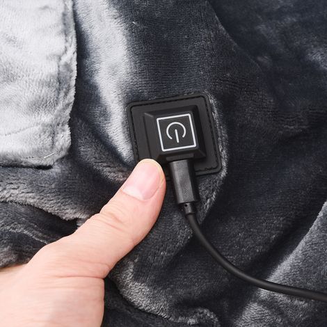 Couverture chauffante USB pour bureau, couverture chauffante à pieds, couverture intelligente à température constante (1/5)