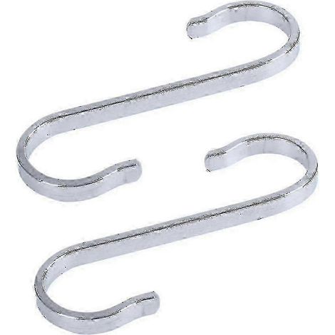 Crochets en S robustes et durables en acier inoxydable, de dimensions 19x19 mm, adaptés aux étagères de cuisine, avec des supports à boucle solides. (1/5)