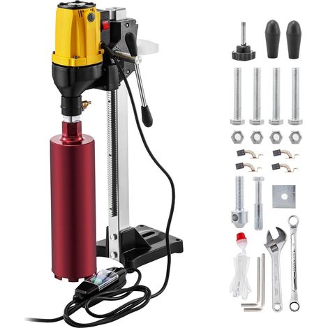 2180W Diamond Core Drill Rig 160mm 180mm Drill Bits Handheld/Stand Industrial Wet Electric Concrete Core Drilling Machine (Color : 160mm) (1/5)