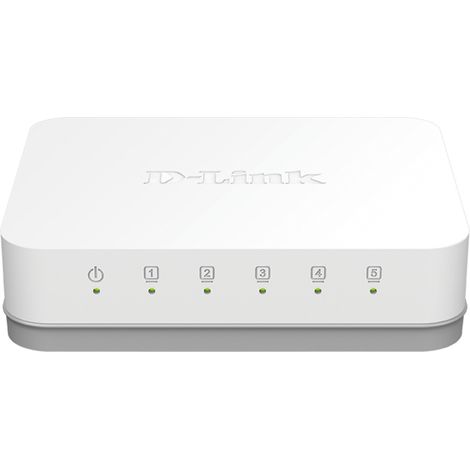 D-Link GO-SW-5G Non gestito Gigabit Ethernet (10/100/1000) Bianco (1/5)