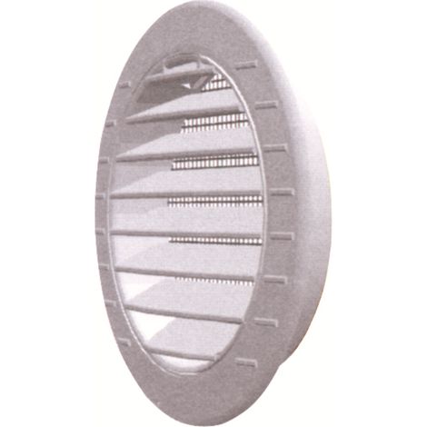Griglia di aerazione in plastica con rete Ø mm. 83 imbocco Ø mm. 63 (10 pezzi) -