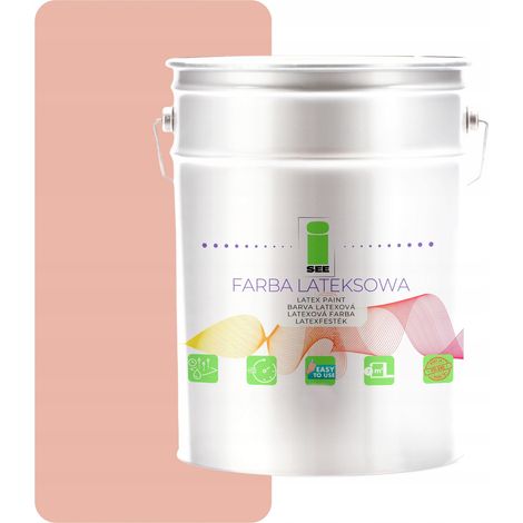 Latexfarbe für Wände, Rosa, für Innenräume, Puderrosa, 10 l, Polen