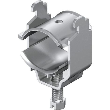 OBO Bettermann Abrazadera de estribo para conexión de pantalla 8-12mm Acero inoxidable, resistente al óxido A2 1.4301 brillante, tratado posteriormente, 1167014