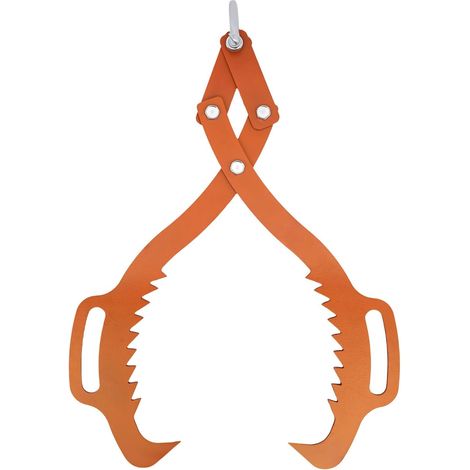 1000KG Pince de Levage, Pince Forestière pour Troncs, 0-63.5cm Ouverture de la Mâchoire, Acier au Carbone, Attrape-Bûches Efficace, Pince de Levage de Grumes